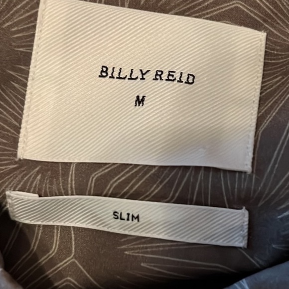 14. Billy Reid Murphy Mens Dress Shirt in Olive - Picture 10 of 17